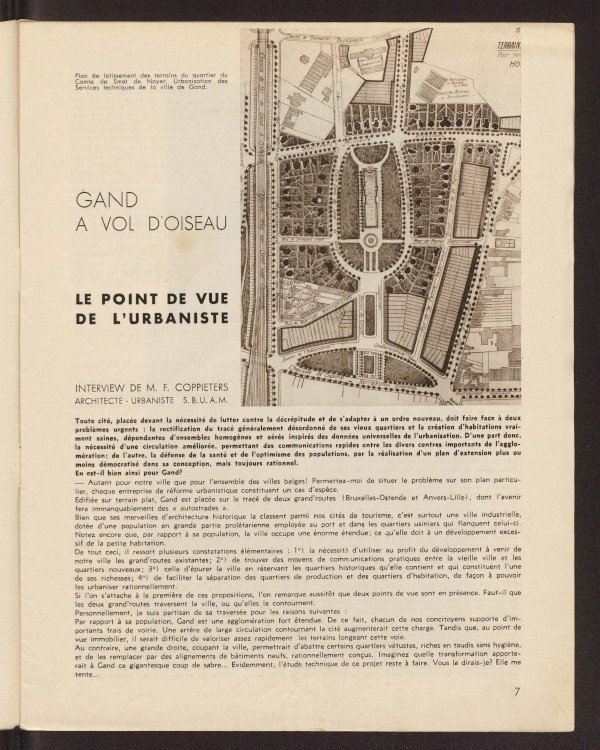 Interview M.F. Coppieters, architect-urbanist